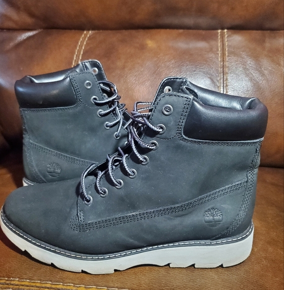 Timberland Keely Field 6 Black Nubuck Women's size 7 - Picture 1 of 11